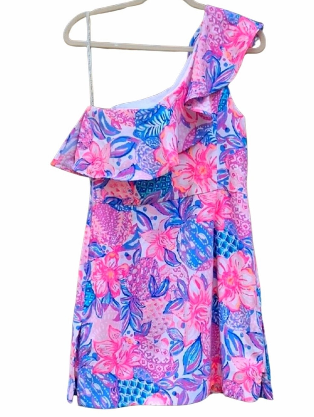 Lilly Pulitzer Kipton Romper in Pink Isle Snappy Turtle Size 8 - Picture 7 of 11